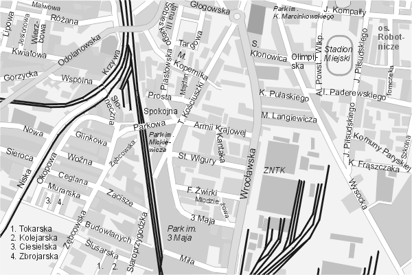 Mapa ( Plan ) Ostrowa Wielkopolskiego. Warstwa Biznesowy Ostrw Wielkopolski. Ostrw Wielkopolski - Wielkopolska.  
  
   Warstwa biznesowa prezentuje lokalizacje ostrowskich firm w postaci umieszczonego logo firmy na planie. Po najechaniu kursorem myszy na logo firmy pojawia si nazwa i adres lokalizowanej firmy (IE), a po klikniciu otwiera dodatkowe okienko z opisem firmy i danymi teleadresowymi. Wszystkie zlokalizowane firmy wymienione s pod wywietlan mapk - fragmentem mapy ( planu ) Ostrowa Wielkopolskiego. Warstwa nieustannie si rozbudowuje. Mapa wykonana jest w skali 1:10 000 - warstwa biznes.

Ostrw Wielkopolski - warstwa biznesowa ( biznes ) Internetowego Planu Ostrowa Wielkopolskiego serwisu Cyber Wielkopolska.